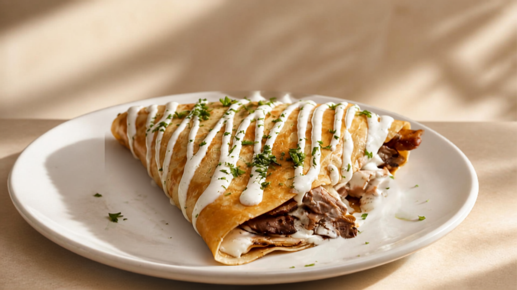 Meat Shawarma Crepe
